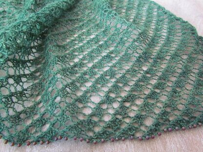 Beaded Inclination Lace Wrap and Scarf