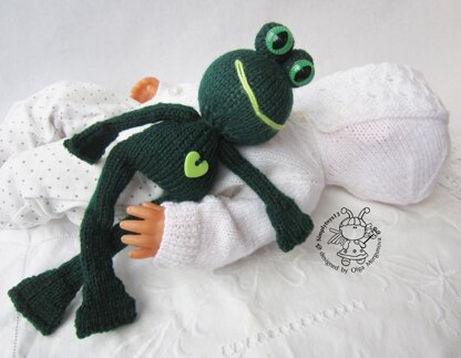 Toy for sleep. Frogling