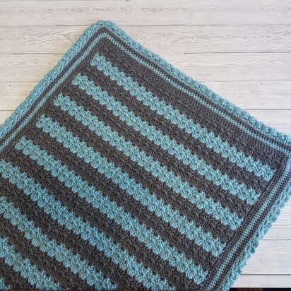 Stripes & Ruffles Baby Blanket