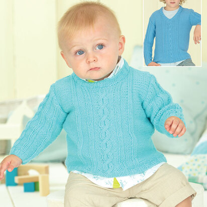 Boy's and Baby's Sweaters in Sirdar Snuggly DK - 4442 - Downloadable PDF