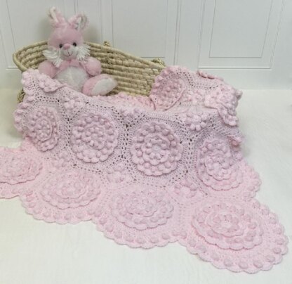 Limoges Matelasse Crochet Baby Blanket