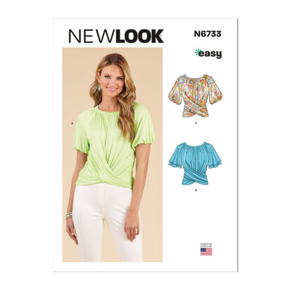 New Look Misses' Knit Tops N6733 - Paper Pattern, Size XS-S-M-L-XL-XXL