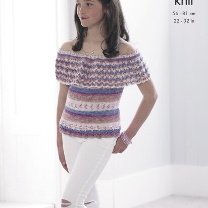 Top & Sweater in King Cole DK - 4954 - Downloadable PDF