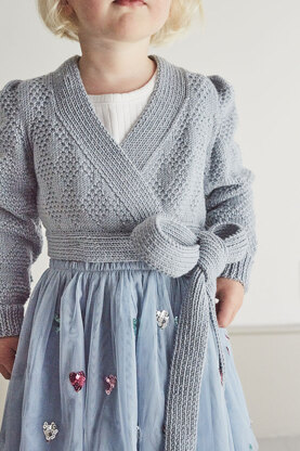 " Florentina Wrap Cardigan " - Cardigan Knitting Pattern For Girls in MillaMia Naturally Soft Merino by MillaMia