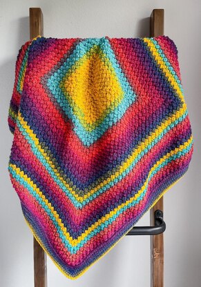 Mandala Pretty Puffs Blanket