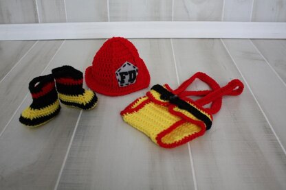 Newborn Firefighter Outfit