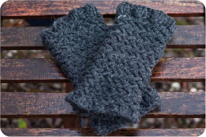 North Sea Kippers Herringbone Fingerless Gloves