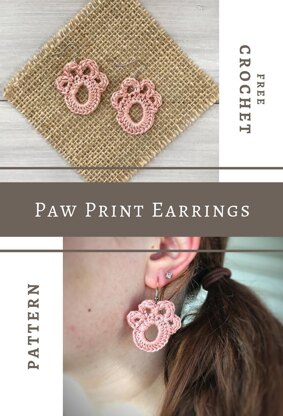 Paw Print Earrings