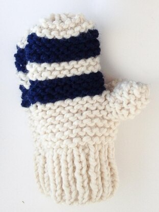 Garter Stitch Chunky Mittens