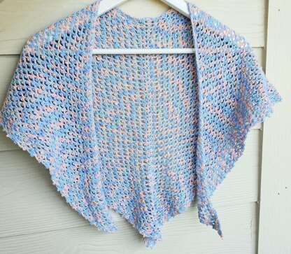 Picot Mesh Shawl