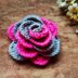 Pink & Grey 3d flower