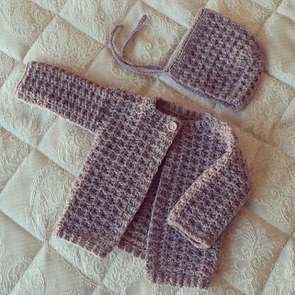 Petite Waffle Baby Cardigan