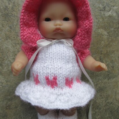 5" Berenguer Spring Hearts Outfit