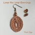 Crochet Loop the loop earrings Pdf Crochet Pattern with photos