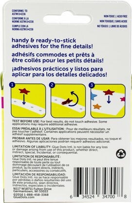 Glue Dots Micro Dots Roll - Clear-.125" 325pcs