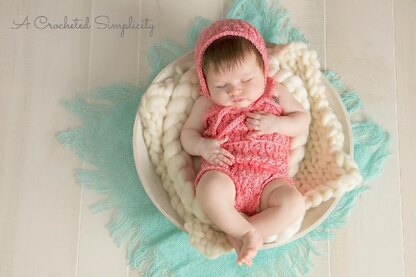 Summer Waves Crochet Baby Romper