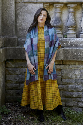 Flora - Shawl Knitting Pattern For Women in Debbie Bliss Fine Donegal & Angel by Debbie Bliss