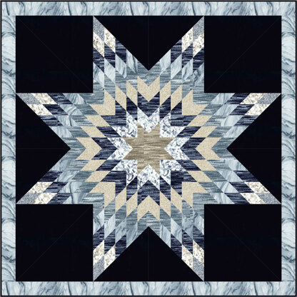 Michael Miller Fabrics Celestial Star Quilt - Downloadable PDF