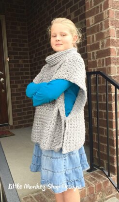 Fiona Poncho Pullover with Cowl