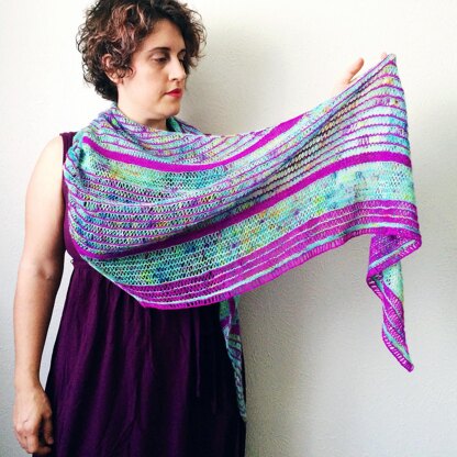 New pattern release :: Breezy Cabana shawl!