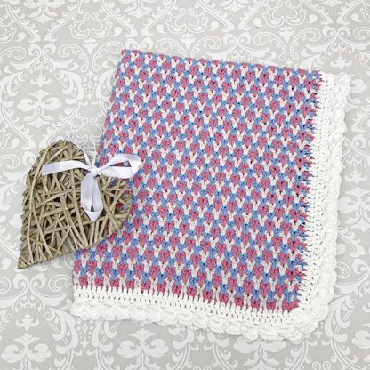 Ruffled Edge Baby Blanket Crochet Pattern 457