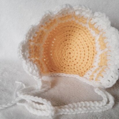 Ruffly Petal Baby Bonnet