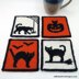 Halloween Cat Coasters