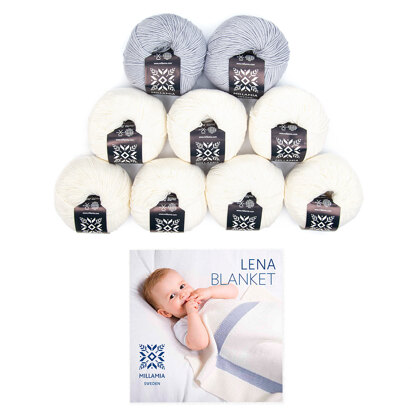 MillaMia Naturally Soft Merino Lena Blanket 9 Ball Project Pack (Yarns Only)