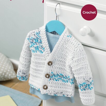 Boy's Cardigan in Hayfield Baby Blossom Chunky - 5234 - Downloadable PDF