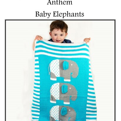 Baby Elephants in Cascade Anthem - W680 - Downloadable PDF - knitting pattern