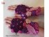 Bright fingerless gloves for girls