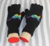 Rainbow Dinosaur Beanie and Short Finger Gloves