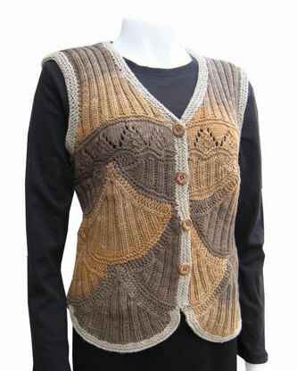 Petals Vest in Knit One Crochet Too Ty-Dy - 1410