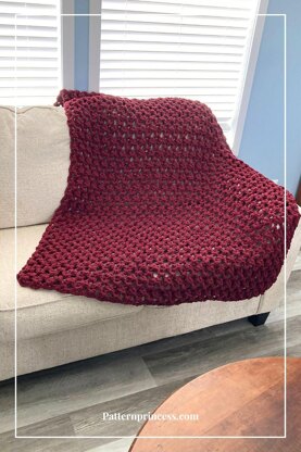 Puffy and Dreamy Chunky Crochet Throw