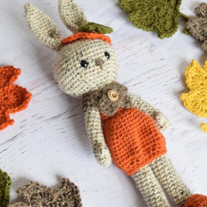Patricia Pumpkin Bunny Doll