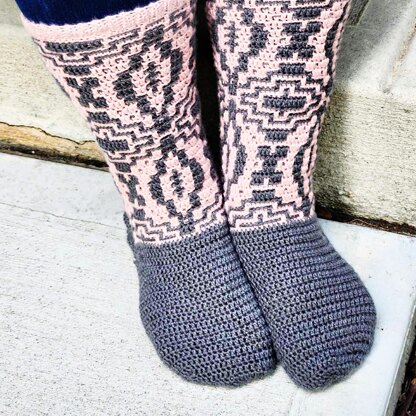 Baltic Winds Slouchy Socks