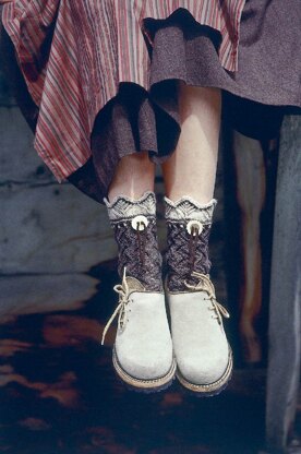 Ladie's Socks in Regia 4 Ply 50g and 4 Ply Tweed - 5415