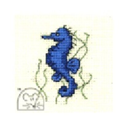 Mouseloft Stitchlets - Seahorse Cross Stitch Kit - 64mm