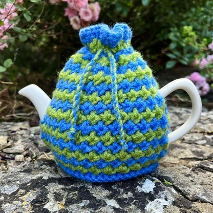 Cornflower 2 Cup Teapot Cosy Knitting Pattern_.