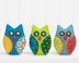 Patchwork Owls Felt Ornament