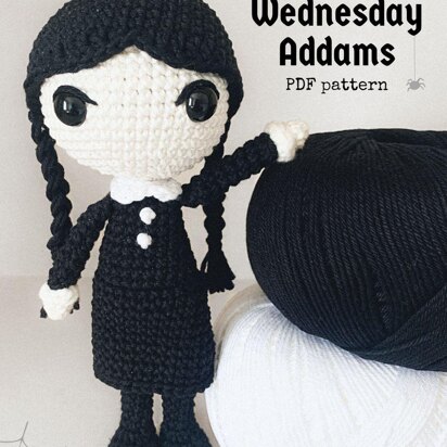 Wednesday Addams Amigurumi Pattern