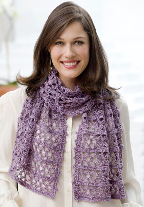 Beatrice Wrap in Red Heart Stardust - LW2885 - Downloadable PDF