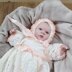 Knitting pattern baby christening dress & hat #213