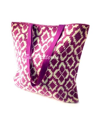 Ornamented Tapestry Crochet Tote