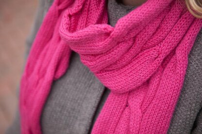 Rolling Cables Scarf - Lite