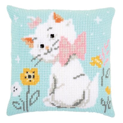Vervaco Disney - Aristocats Marie Cross Stitch Cushion Kit - 40cm x 40cm