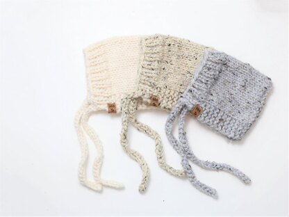 Chunky Pompom Pixie Bonnet Hat Baby Children