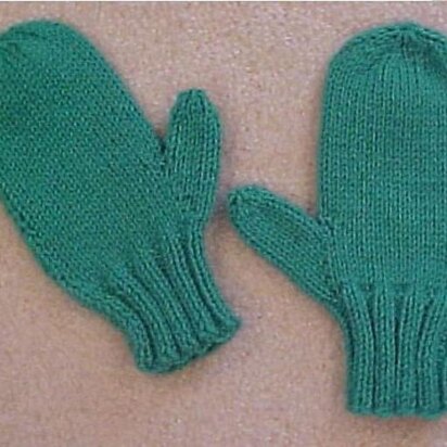 Ladies 2 Needle Mittens