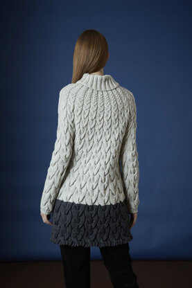 Gudrun Sweater - Knitting Pattern For Women in Debbie Bliss Cashmerino Aran