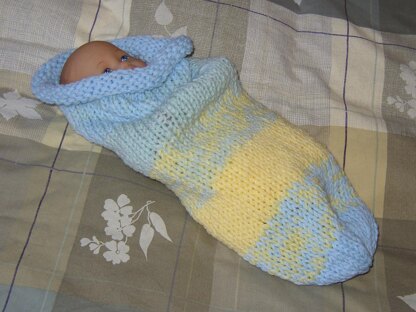 Baby Cuddle Sack Hand Knit Knitting pattern by Nittineedles